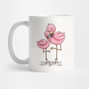 Flamingo Mom and Child Mug